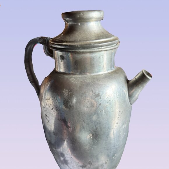 Vintage Federal solid pewter coffee/teapot - Picture 4 of 4